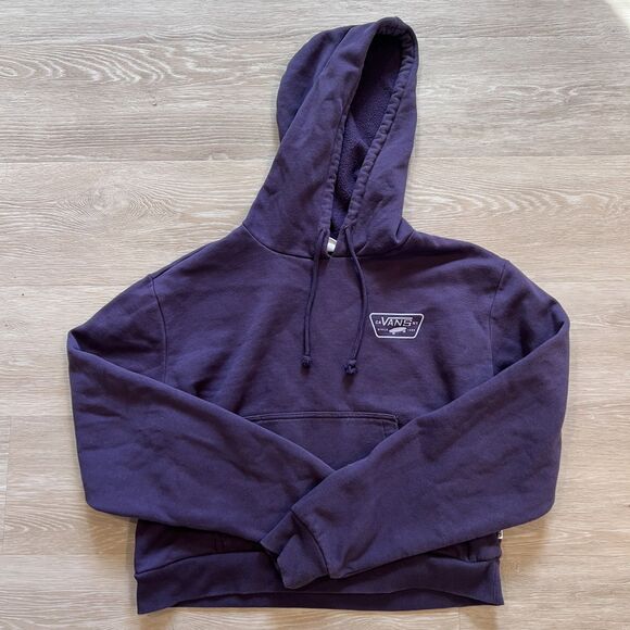 Vans Tops - Vans Purple Cropped Sweatshirt Hoodie Women's-Size M